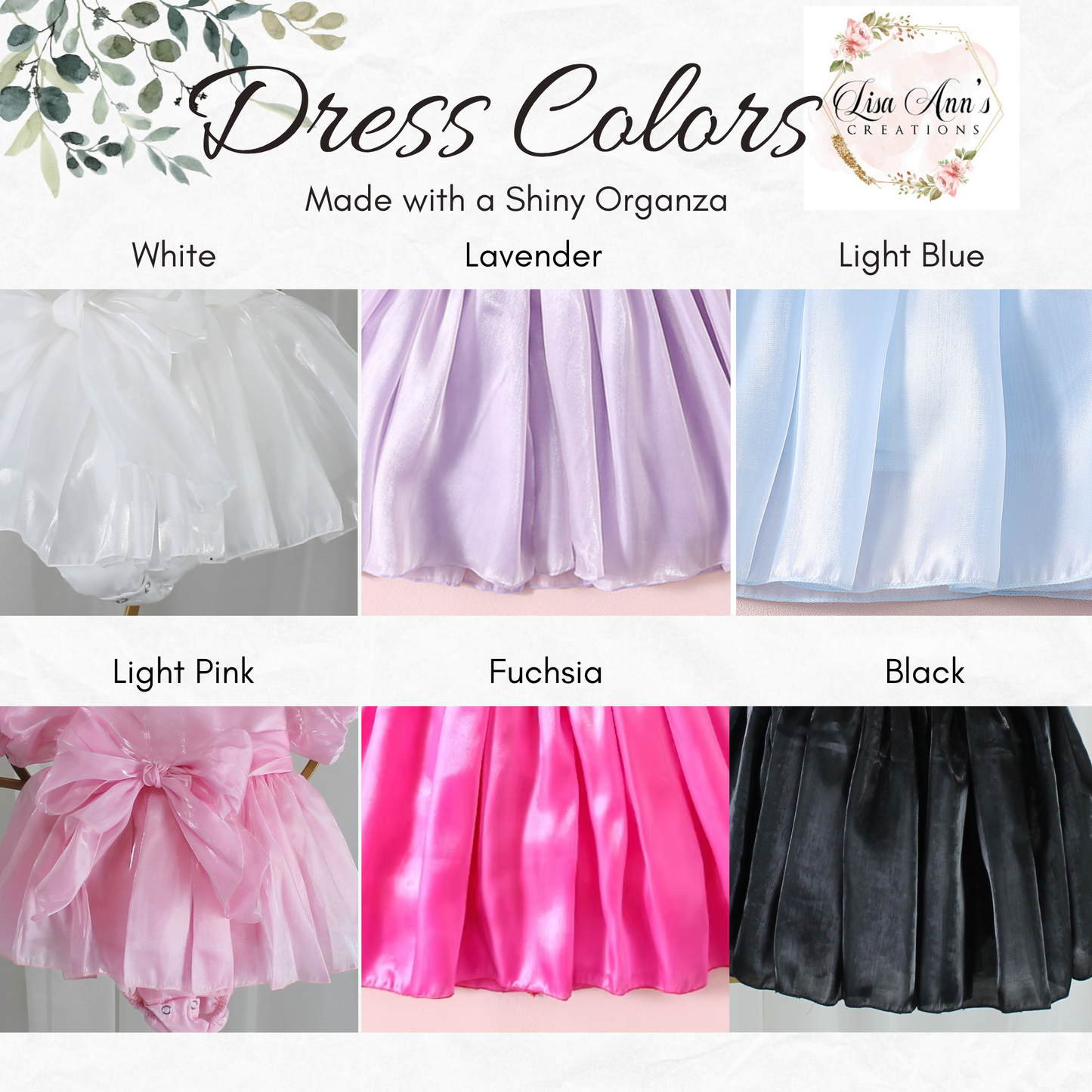 The Iris - Baby Shiny Organza Dress - Fuchsia