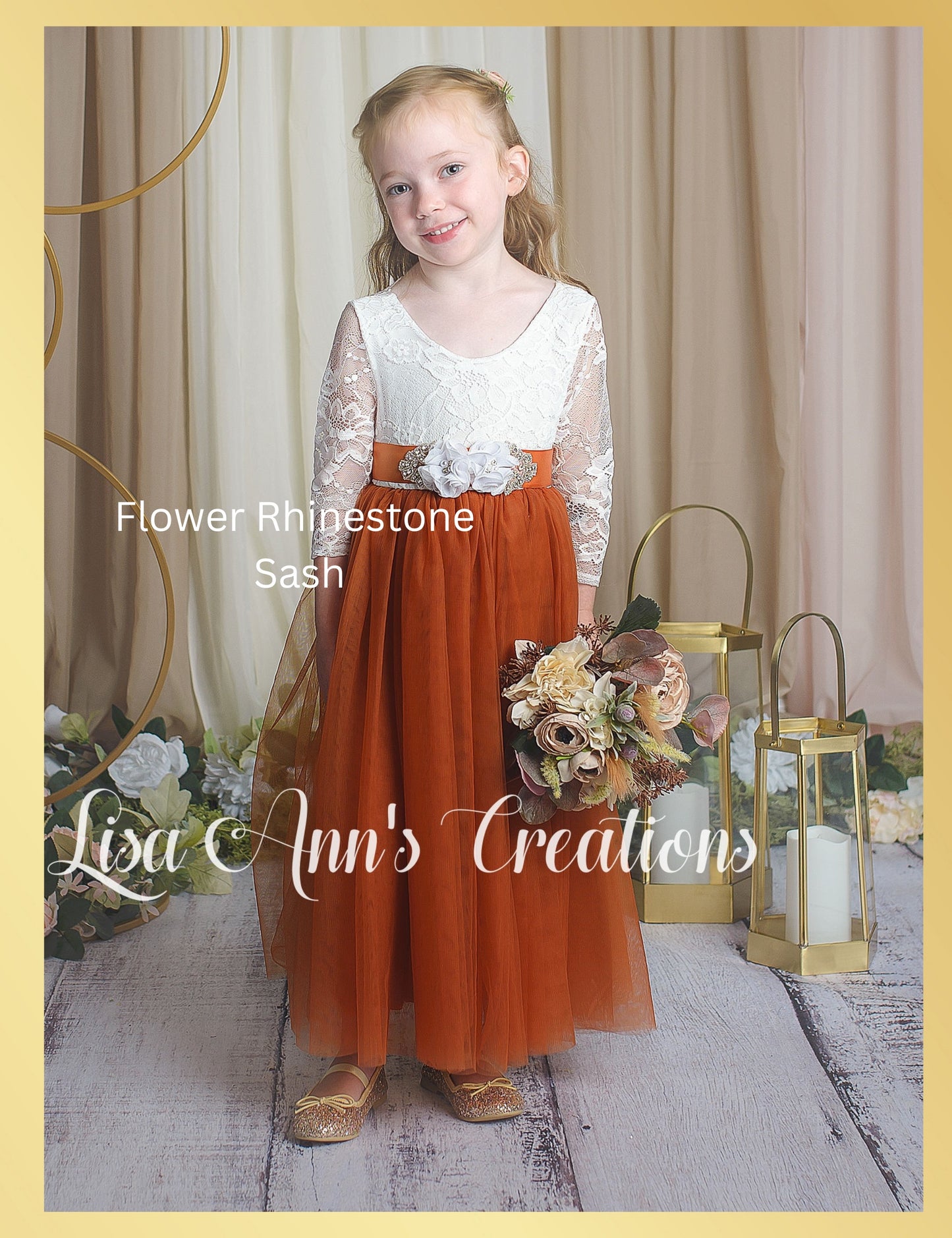 The Tulip - Burnt Orange Dress - Long Sleeve