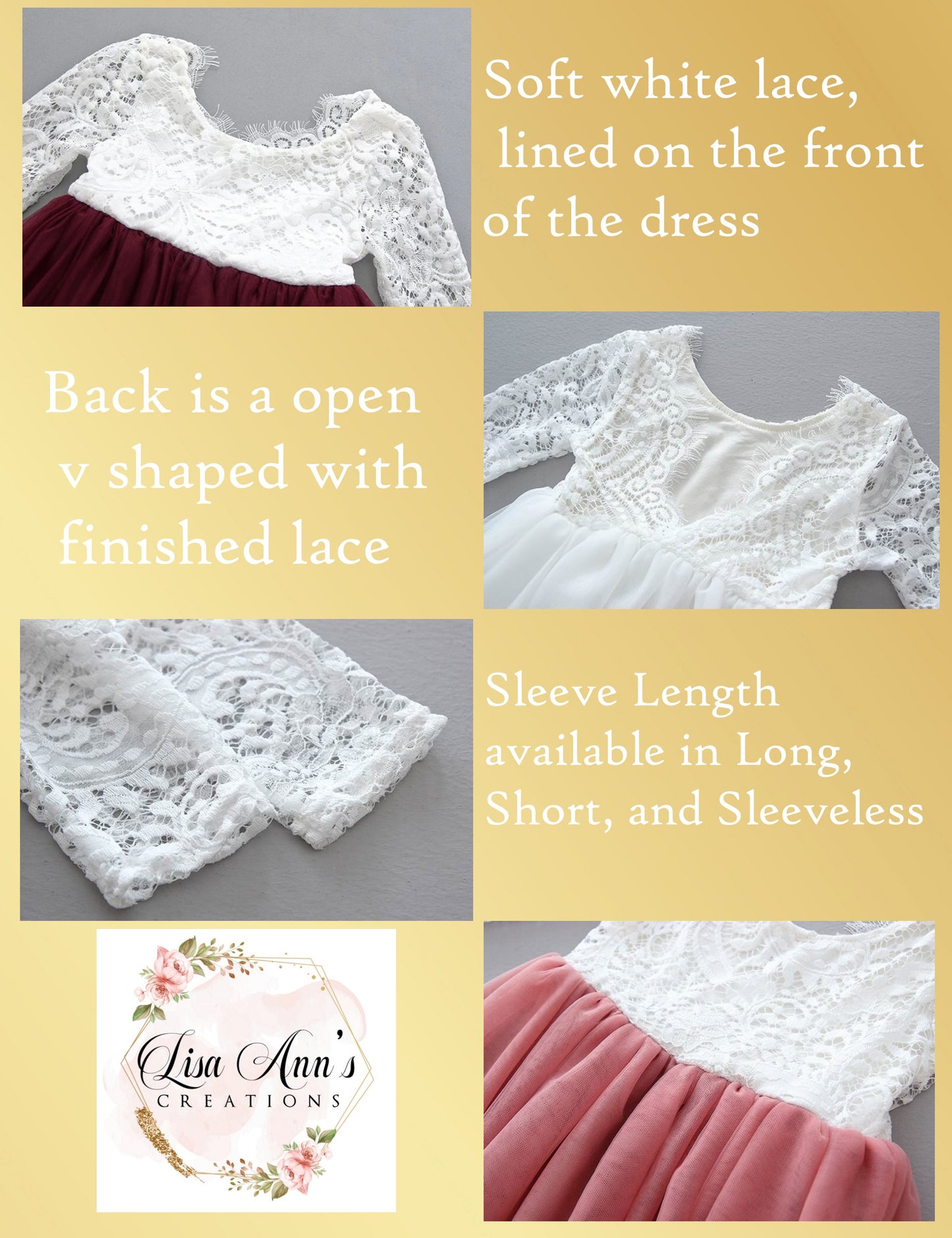 The Tulip - Long Sleeve - Ivory Dress