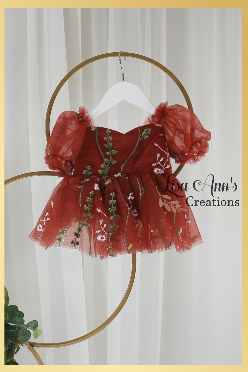 rust flower girl dresses