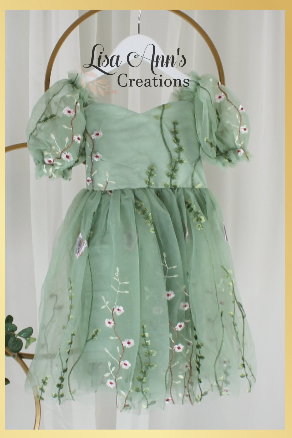 Sage Flower girl dresses