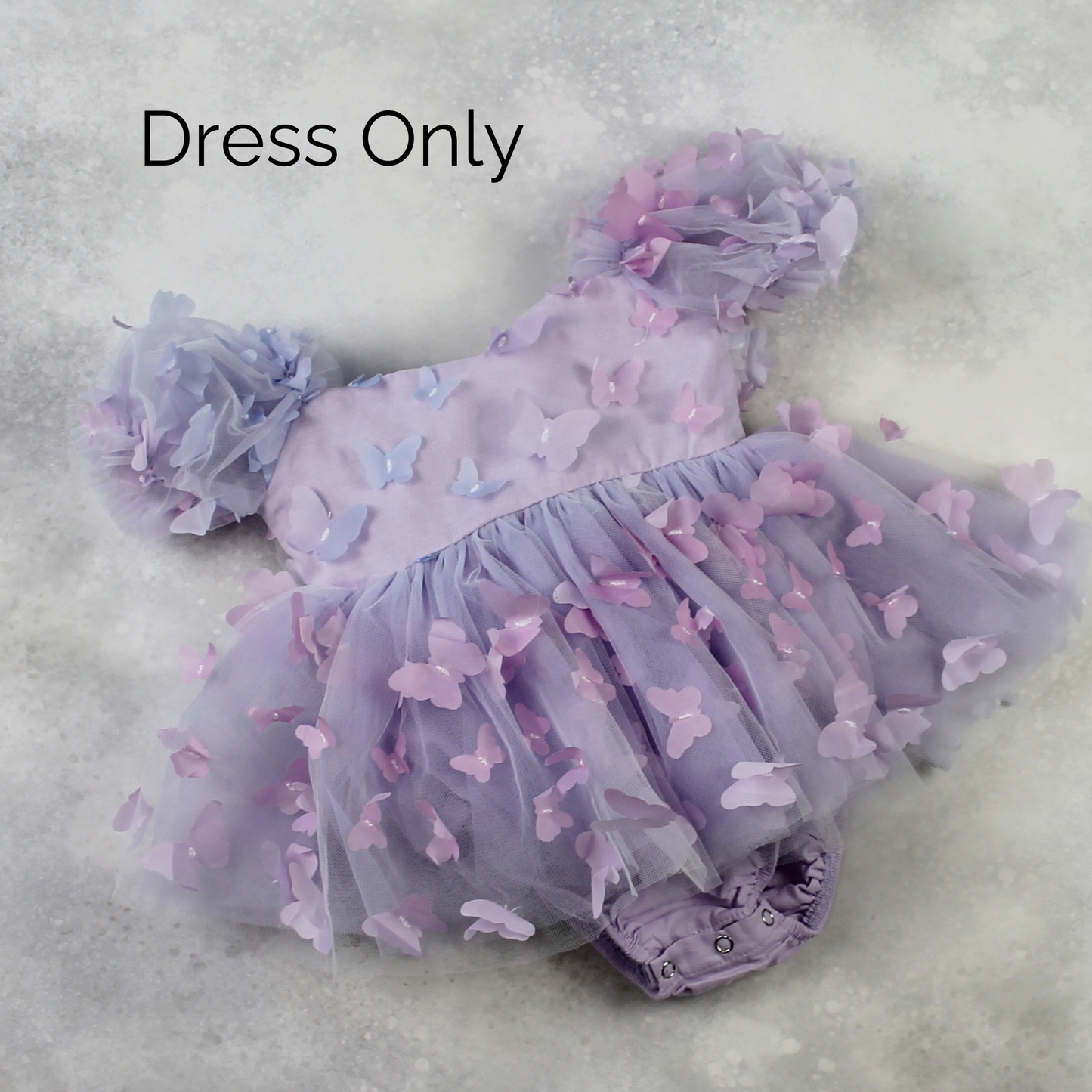 The Lilac - Baby Girl Butterfly Dress - Lavender Ombre