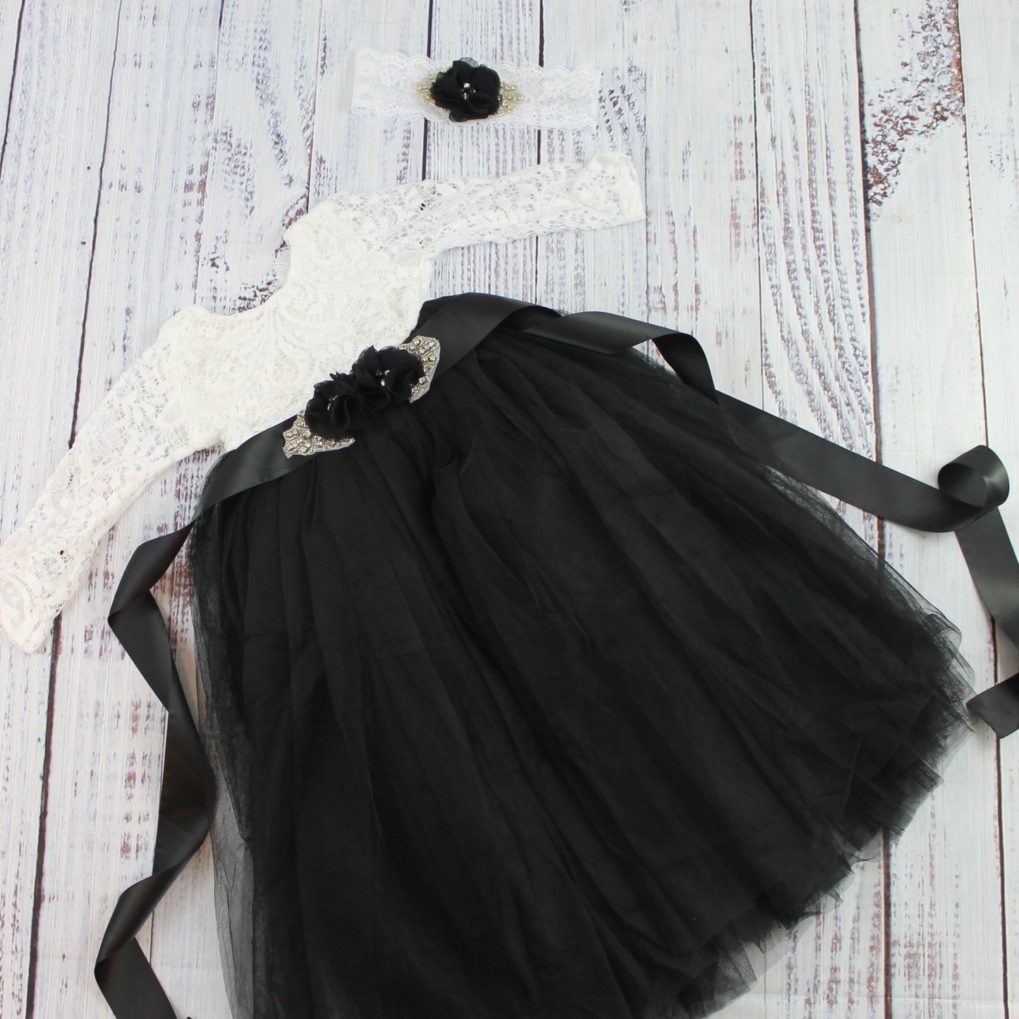 The Tulip - Black Dress - Long Sleeve