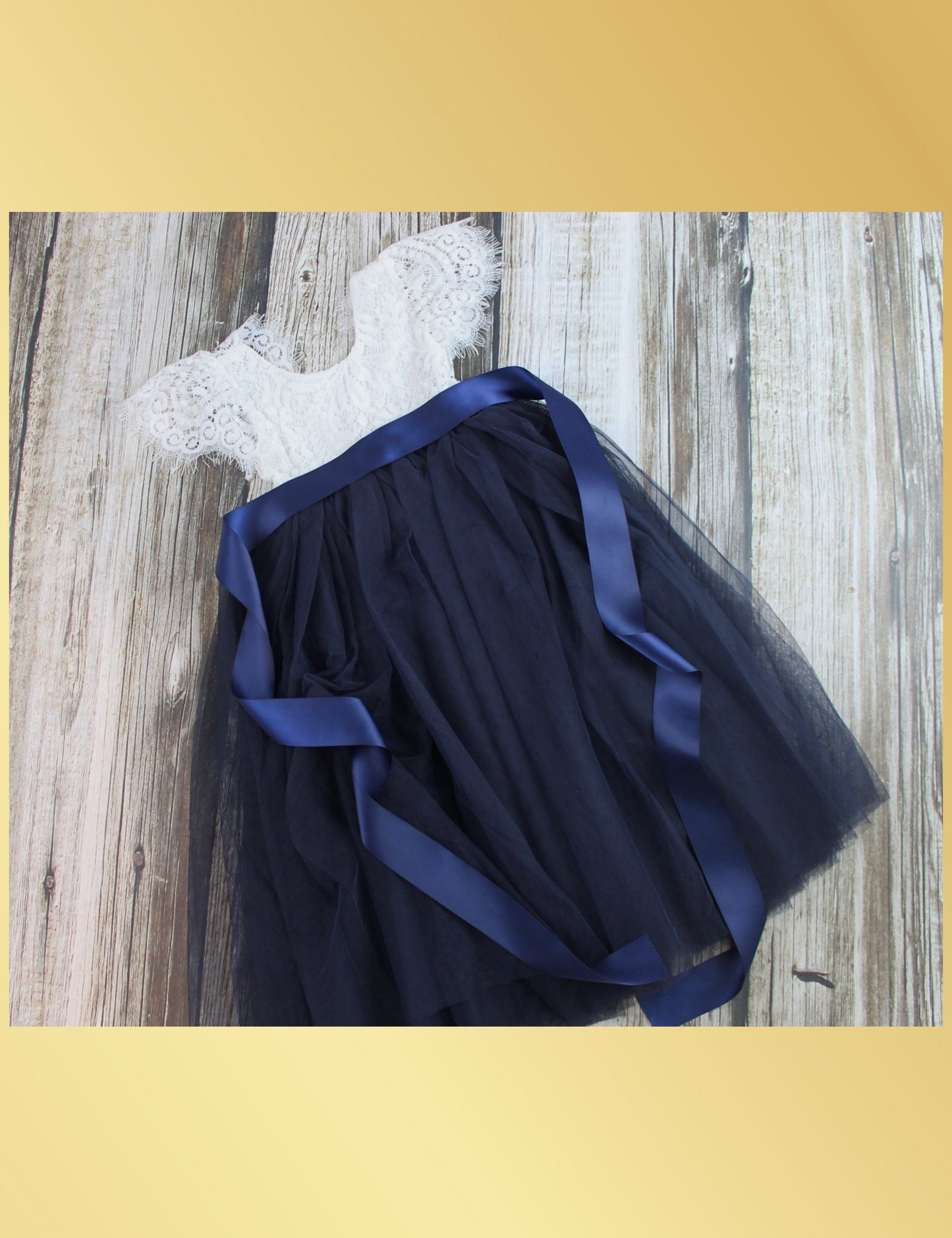 The Tulip - Navy Dress - Short Sleeve