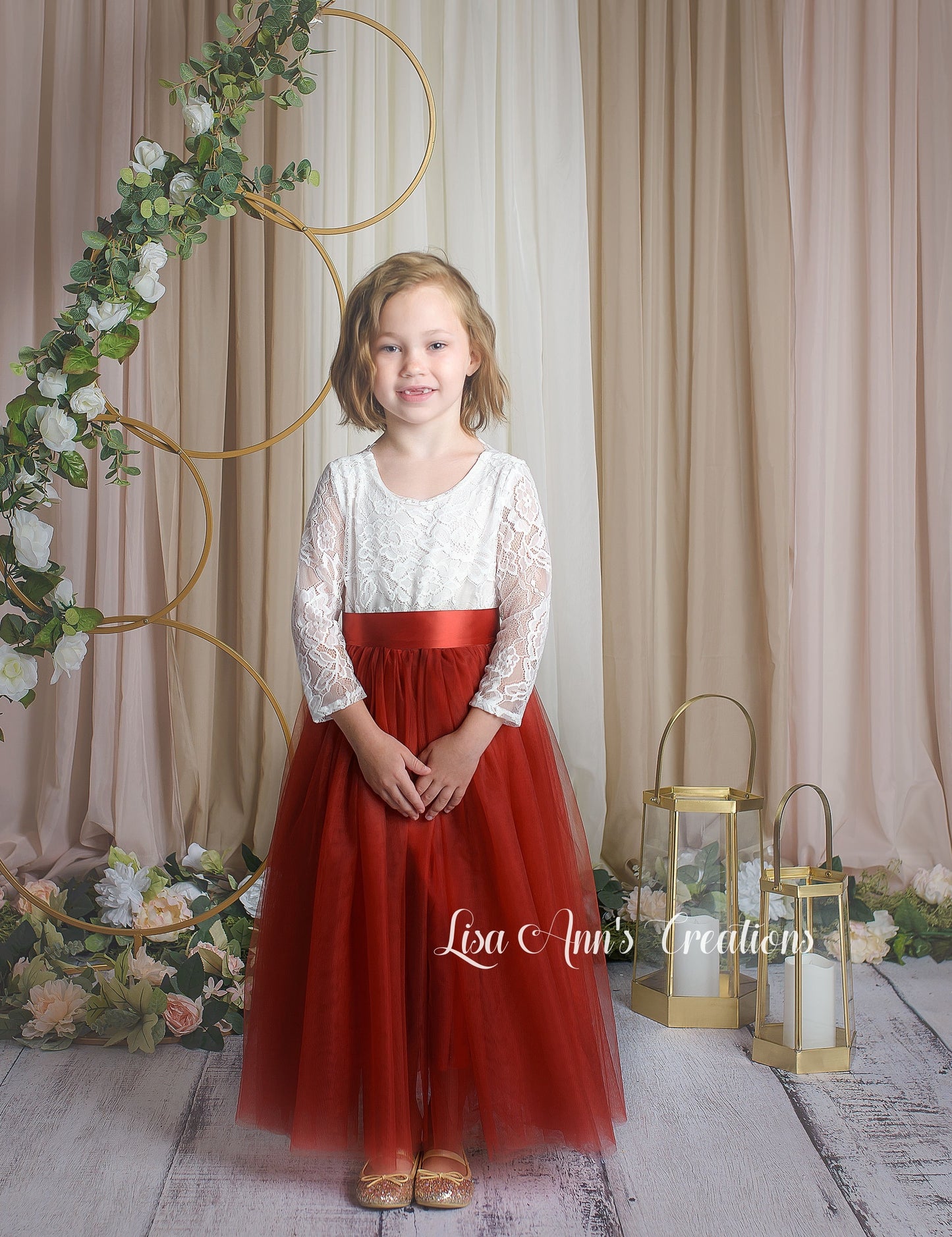 The Tulip - Rust Dress - Long Sleeve