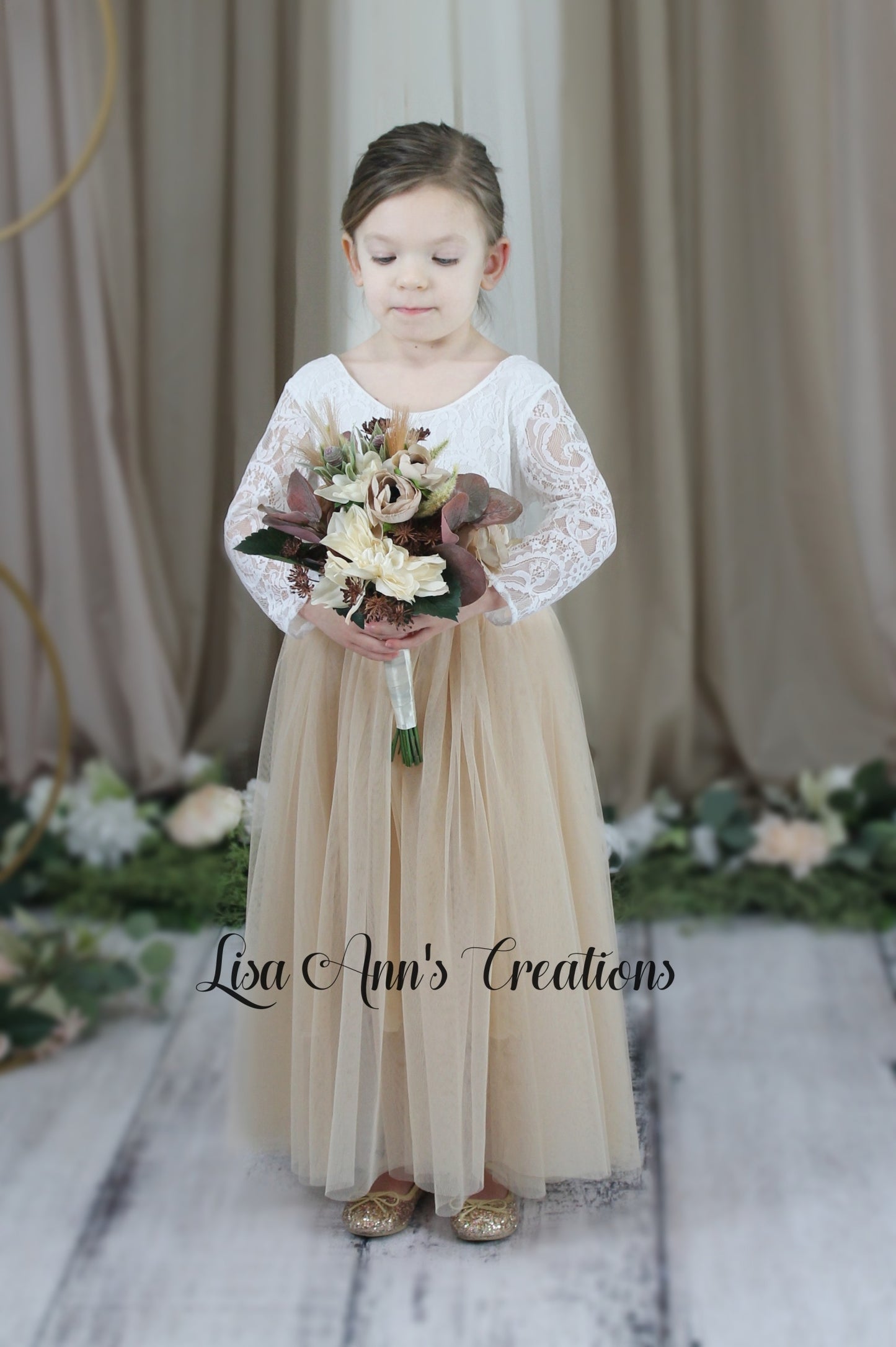 The Tulip - Champagne Dress - Long Sleeve