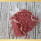 The Daisy - Dusty Rose Dress - Sleeveless - Flower Sash