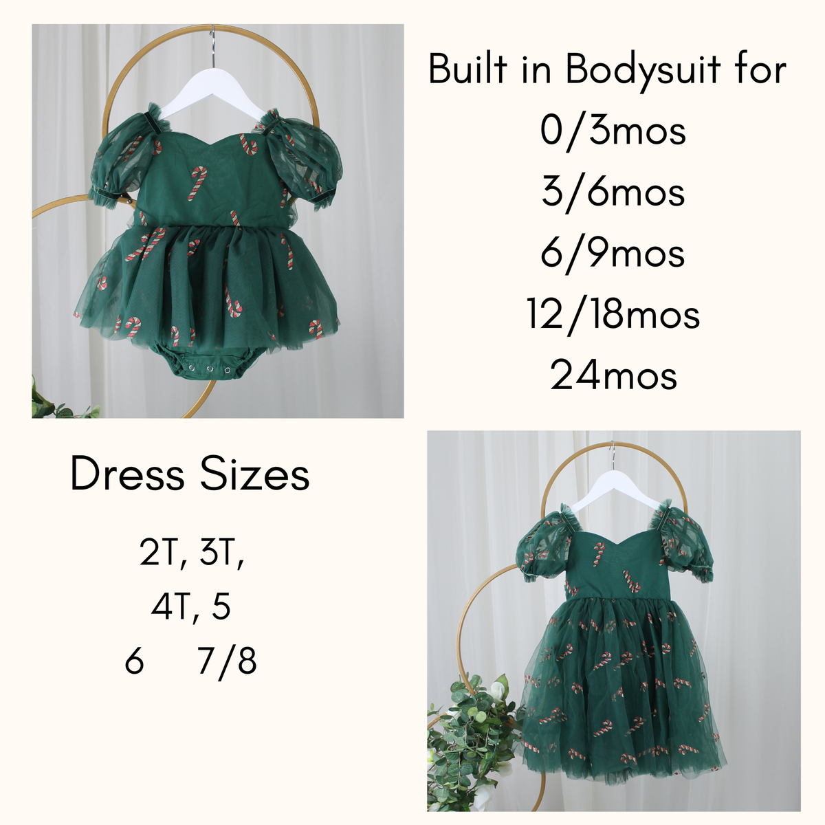 Baby Girl Christmas Dress | Red & Green Plaid