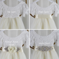 The Jasmine - Ivory Flower Girl Dress - Short Sleeve