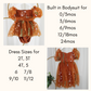 Burnt Orange Baby Floral Dress | Fall
