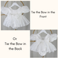 Girls White Organza Christmas Dress