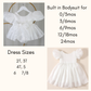 Girls White Organza Christmas Dress