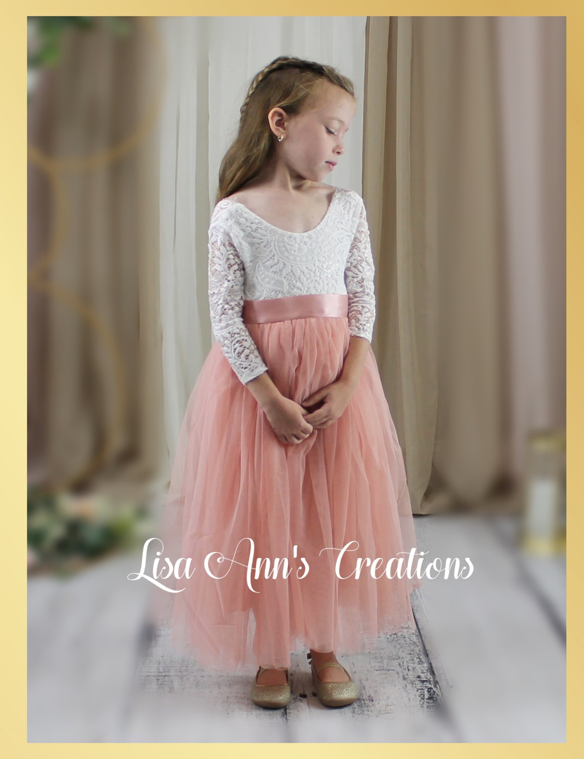 BLush Flower Girl dress