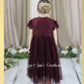 Flower Girl Dress in Burgundy Wine tulle