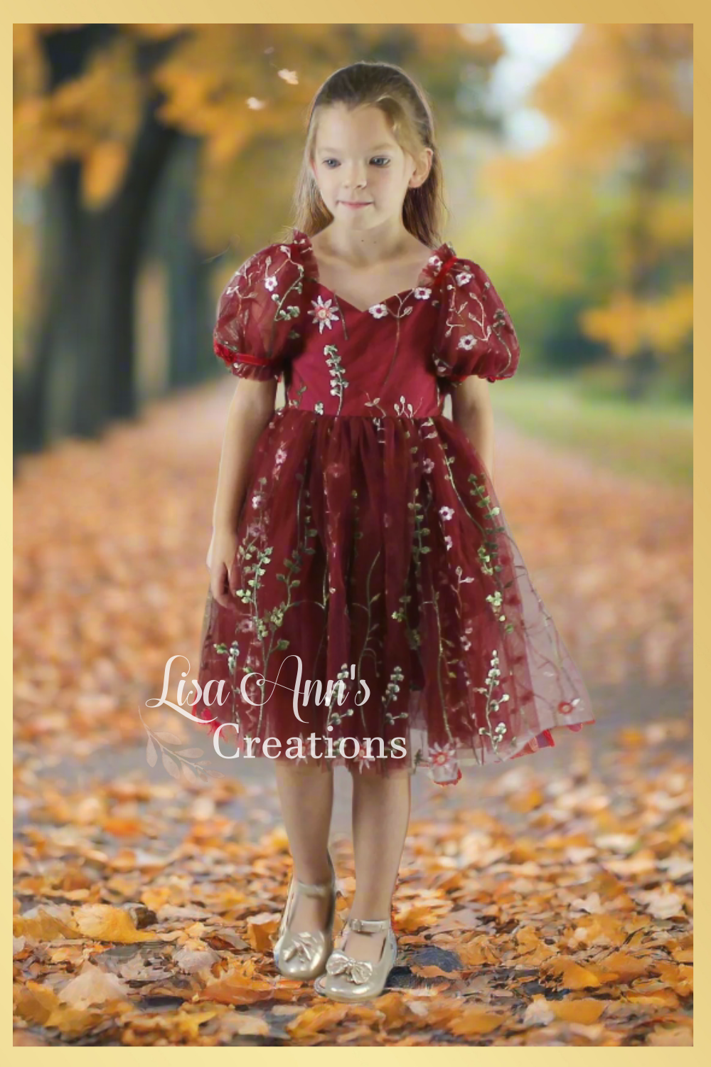 Burgundy Floral Flower Girl Dress and Special Occasion Dress 6 Dress Burgundy Floral Flower Girl Dress and Special Occasion Dress 6 Dress