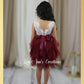 flower girl dress in burgundy for a special occasion dress