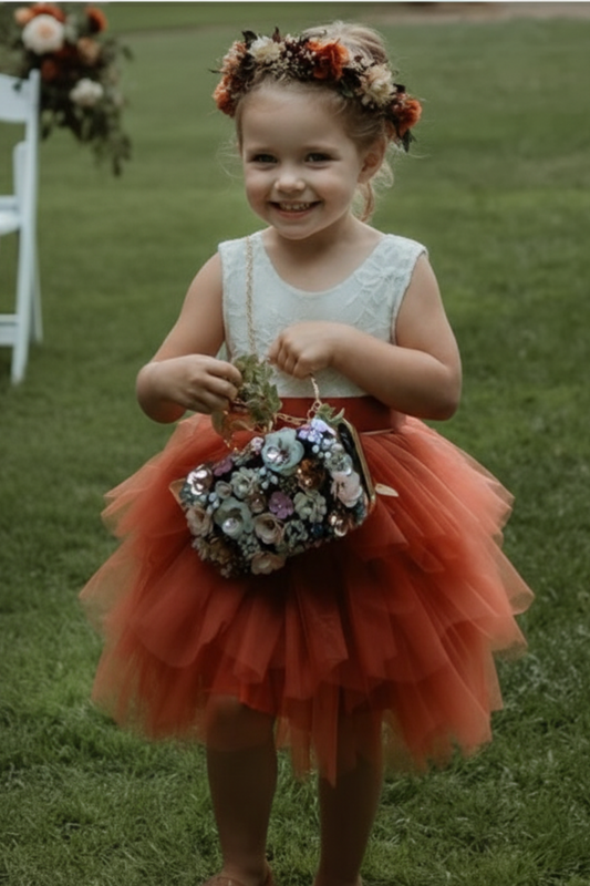 The Daisy - Burnt Orange Dress - Sleeveless