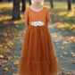 Toddler Burnt Orange Girls Dress for Family Pictures