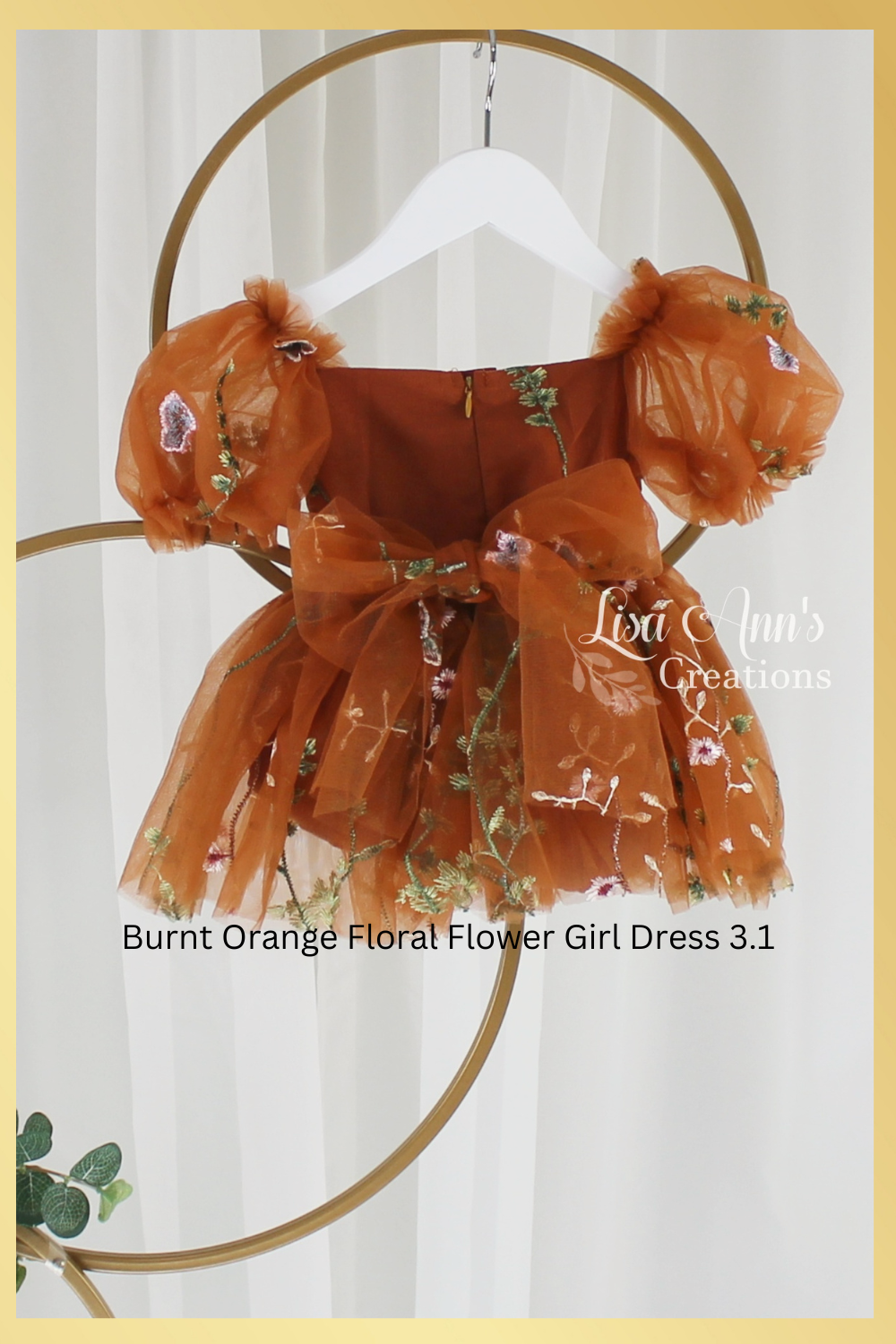 fall floral baby girl dress