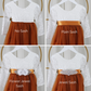 The Tulip - Burnt Orange Dress - Long Sleeve