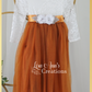 burnt orange flower girl dress