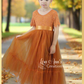 Burnt Orange Flower girl dress