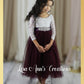 Plum flower girl dress