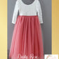 Dusty Rose flower girl dress