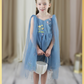 Dusty Blue Flower Girl Dress