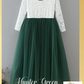 Hunter Green Flower Girl Dress