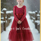 Girls Red Christmas Dress