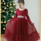 Wine Red Christmas Dress