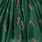 Baby Christmas outfit with coordinating green candy cane tulle dresses available in baby, toddler and girls sizes.