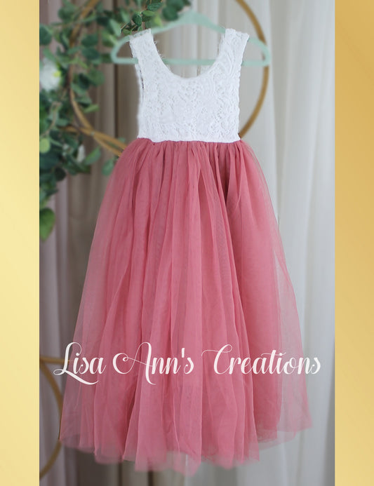 The Peony - Sleeveless - Dusty Rose Dress