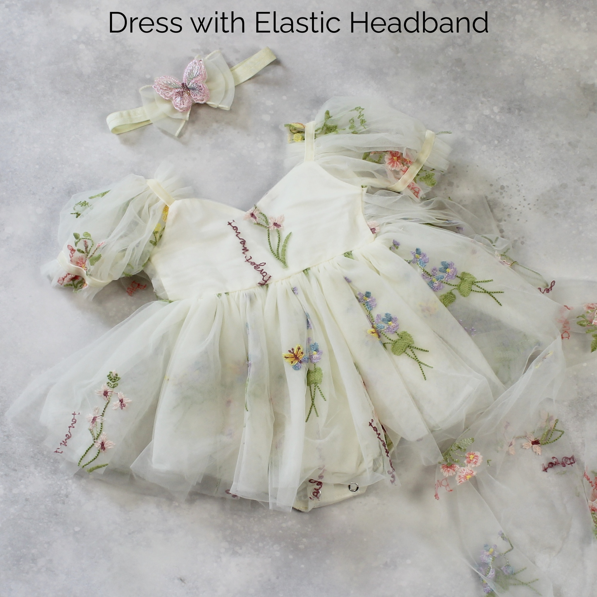 Fairy First Birthday Romper Baby Girl 12/18mos Bodysuit/Dress / Dress & Headband