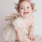 toddler fairy dress with ivory florals