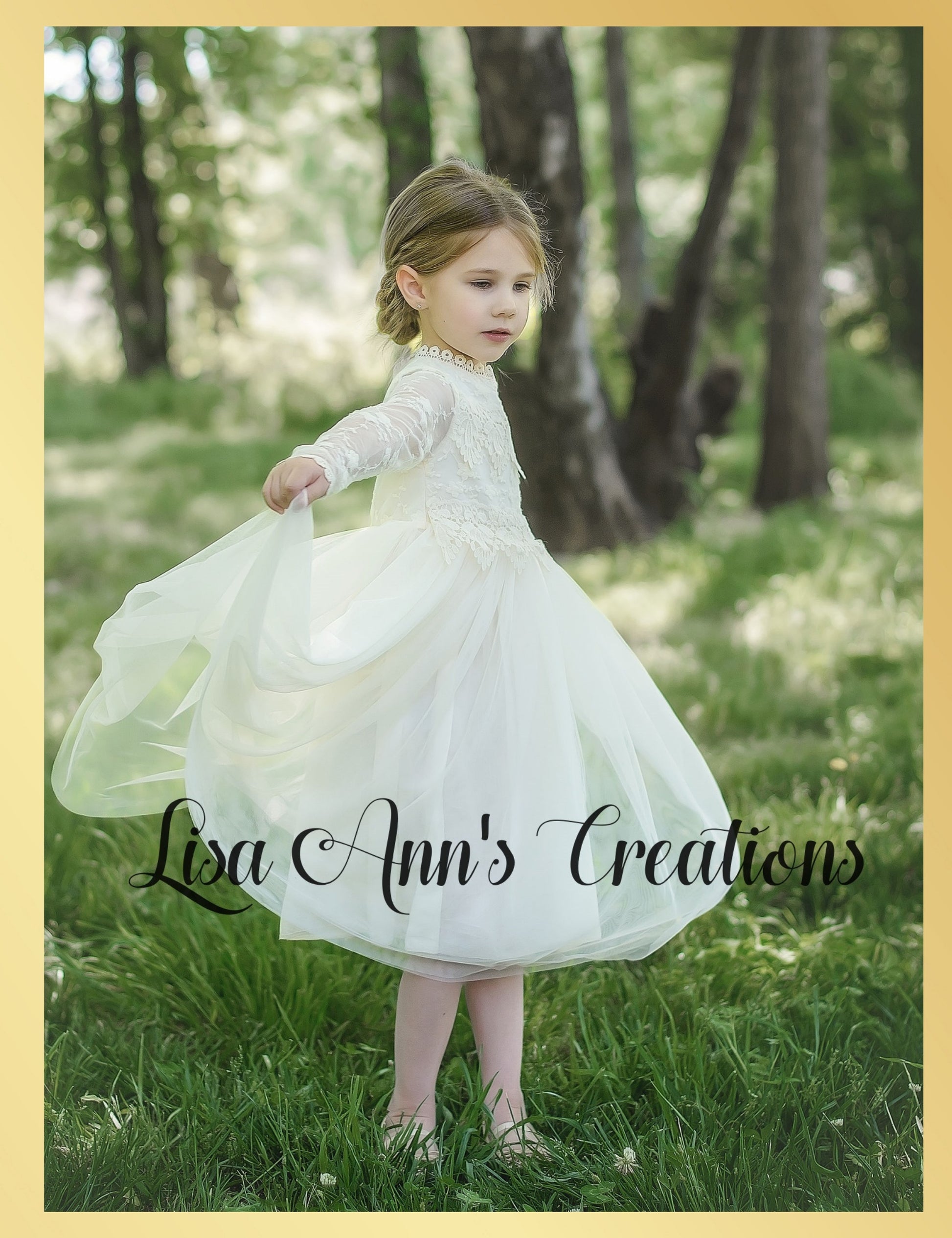 Ivory Flower Girl Dress