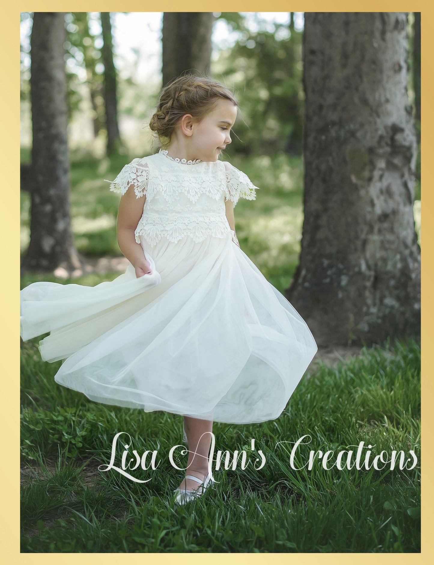 Ivory Flower Girl Dress