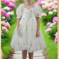 Floral Ivory flower girl dress