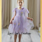 Flower girl dress with floral embroidery