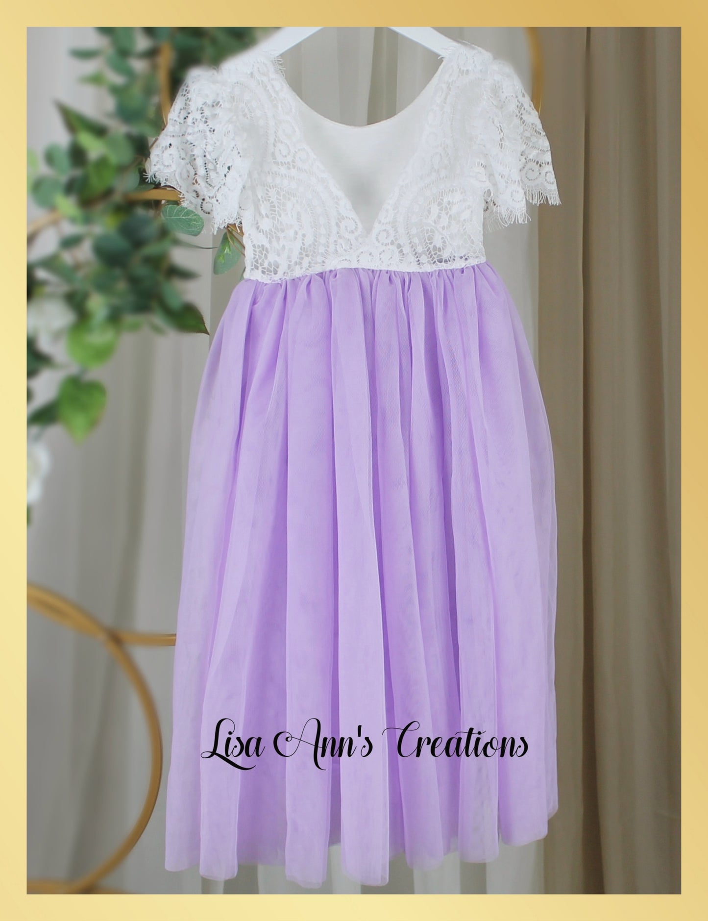 Flower Girl Dress in Lavender tulle