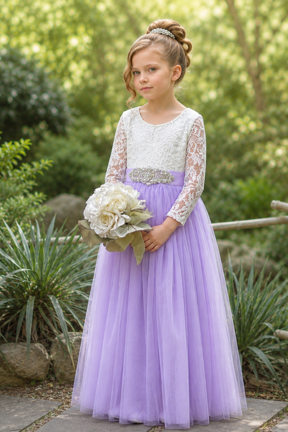 The Tulip - Lavender Dress - Long Sleeve