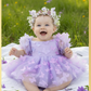 The Lilac - Baby Girl Butterfly Dress - Lavender Ombre