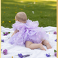 The Lilac - Baby Girl Butterfly Dress - Lavender Ombre