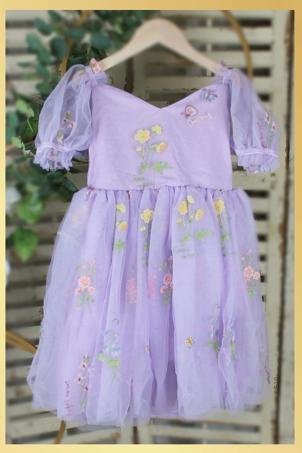 Lavender flower girl dress