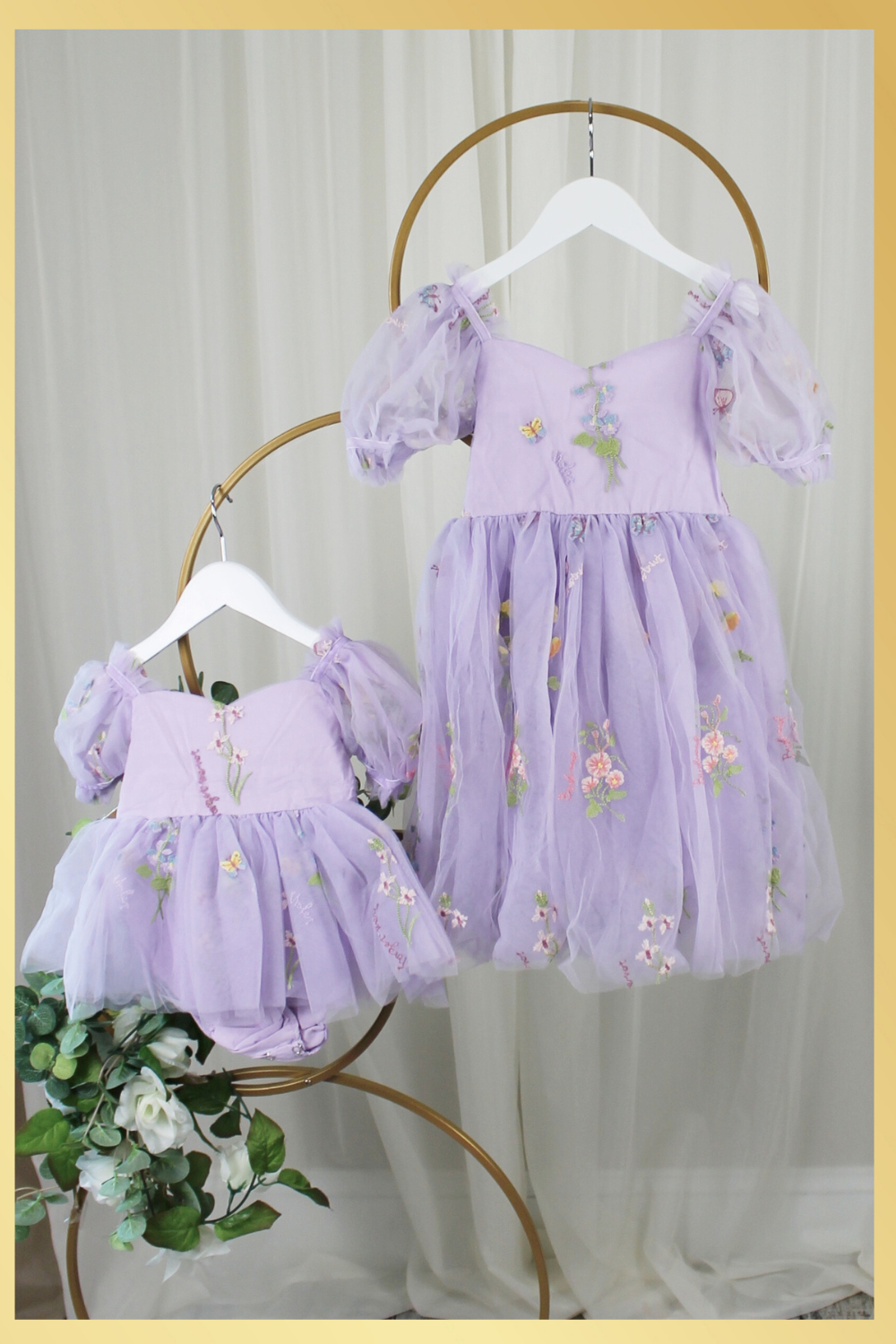 Flower Girl Dress in Lavender Floral Embroidery Tulle Dress 2T Dress Flower Girl Dress in Lavender Floral Embroidery Tulle Dress 2T Dress