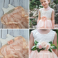 The Daisy - Light Peach Dress - Sleeveless - Flower Sash
