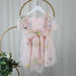 The Wildflower - Girls Floral Dress - Light Pink
