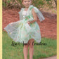Flower girl dress in mint green