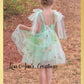 floral flower girl dress in mint